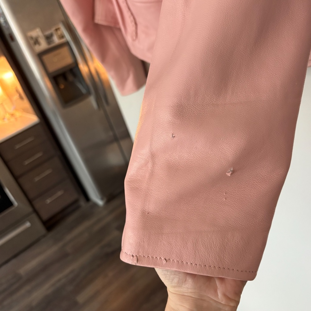 Pink Leather Jacket - Picture 3 of 3